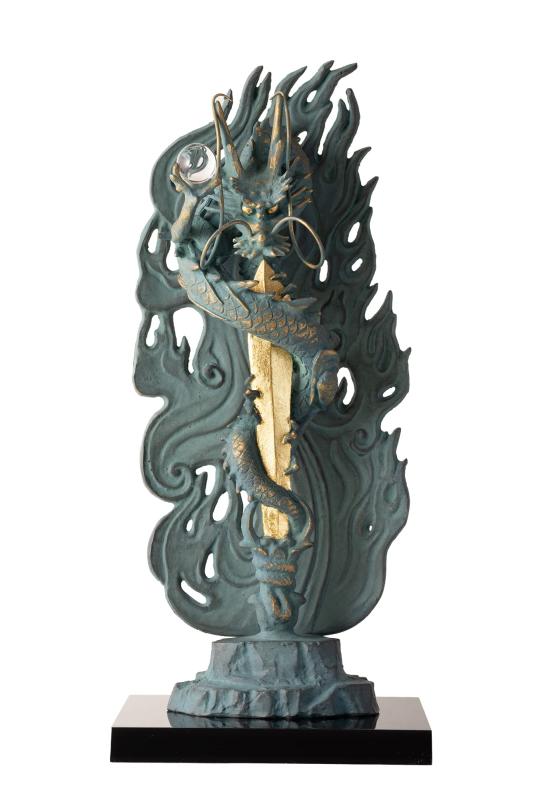 楽天市場】【SOLD OUT】仏像 彫刻 「倶利伽羅不動（1尺）」 青銅