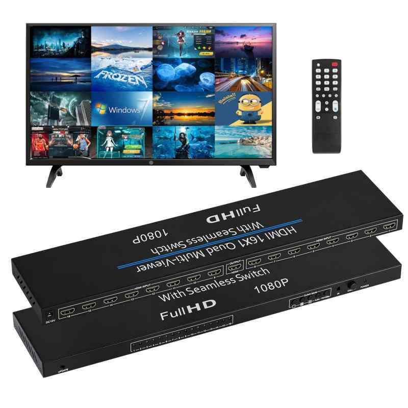 ENBUER HDMI 画面分割器 9入力1出力 1080P 9画面同時表示 Amazon | ENBUER HDMI 画面分割器 9入力1出力 hdmi画面分割切替