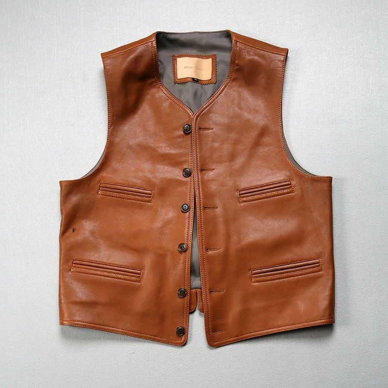 T750◆14th addiction レザー ベスト シープスキン 羊革 2 楽天市場】ヴィンテージ50s 復刻モデル レザージャーキン ベスト 本革