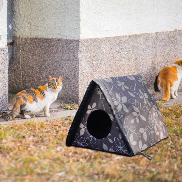 折りたたみ式ペット用ベッド 猫 シェルター ペット 家 屋外 加硫