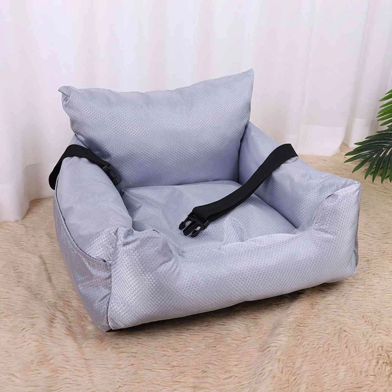 ド ペット用品 55*50*35 夏冬兼用 車載 犬用 猫用 ペットベッド ドライブシート ドライブキャリーボックス ペット 小型犬 グレー 座席シ