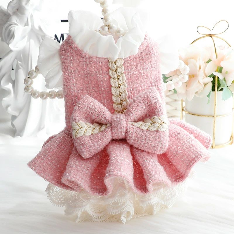 犬 服 春秋 猫 姫 ドレス ハンドメイド 高級デザイン 柴犬 小型犬 中型犬 ペット 超かわいい