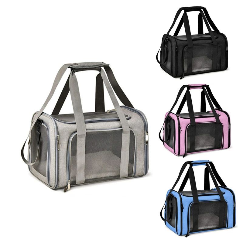 猫 バッグ 大容量 通気性 ペットバッグ 携帯用 斜め掛け 手提げ 猫ケージ 車載 航空 犬 バッグ