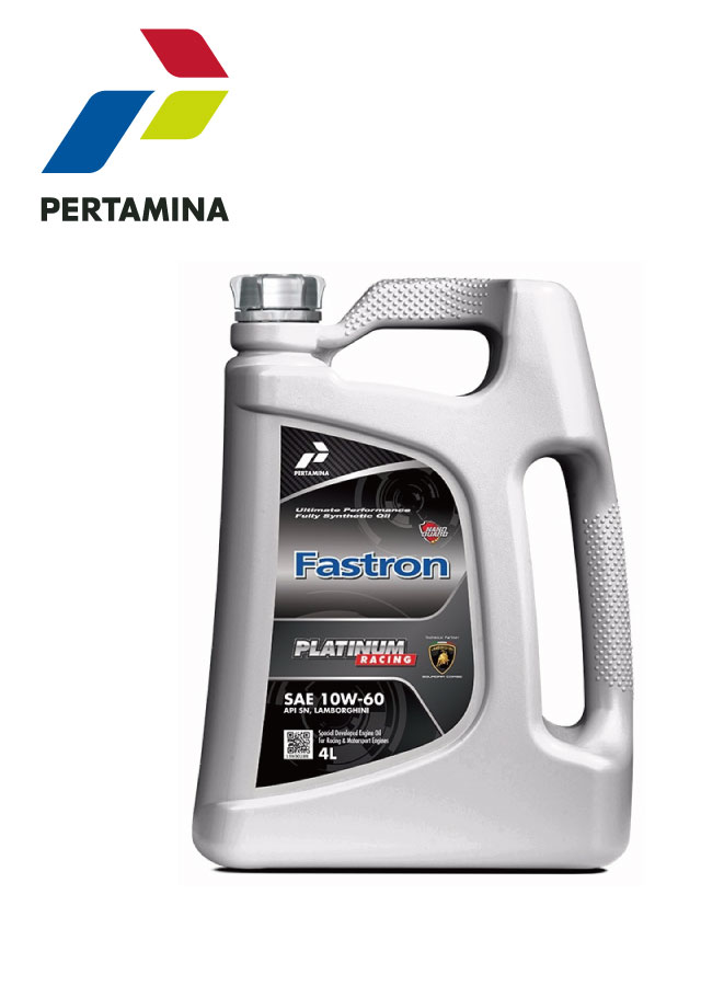 プルタミナ PERTAMINA Fastron PLATINUM RACING SAE 10W-60 エンジンオイル 4L ファストロンプラチナムレーシング　Ferrari Alfa Romeo BMW Aston Martin ランボルギーニ・スクアードラ・コルセ共同開発｜6wheels LIFE
