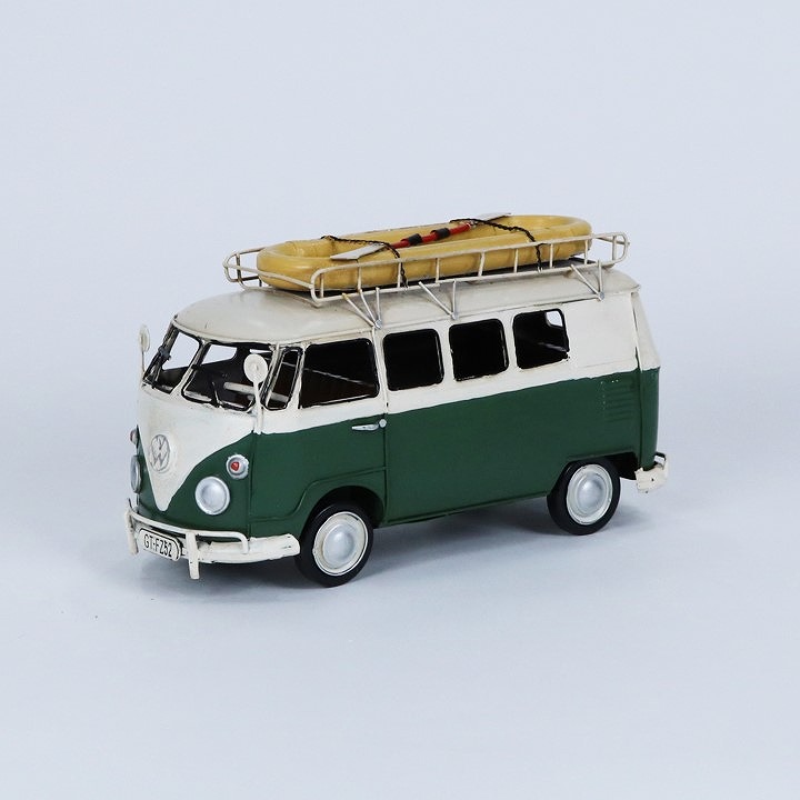 【正規輸入品】　HH Nitsche / ハンスヘルムートニッチェ　メタルモデルカー VW Bulid Boot 1966 | フォルクスワーゲン ワーゲンバス デフォルメ ウェザリング レトロ モデルカー ミニチュア ミニカー ディスプレイモデル ドイツ製 希少 おしゃれ かわいい