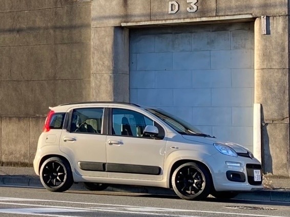 【piu panda】FLATOUT FIAT PANDA3専用 ローダウンスプリング | フラットアウト フィアット パンダ3 用 ローダウンスプリング前後セット フロント40mm リヤ35mmダウン|6wheels LIFE
