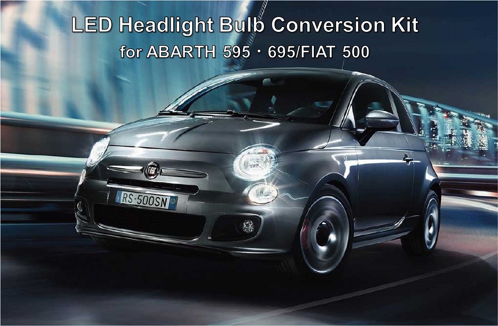 楽天市場】新商品 フィアット500 アバルト500 695 LEDヘッドライトバルブコンバージョンキット core OBJ select LED  Headlight Bulb Conversion Kit for ABARTH 595・695/FIAT 500 CO-LHB-FA02 純正 マルチリフレクターハロゲンヘッドライト車用 コードテックCAM LEDバルブ ...