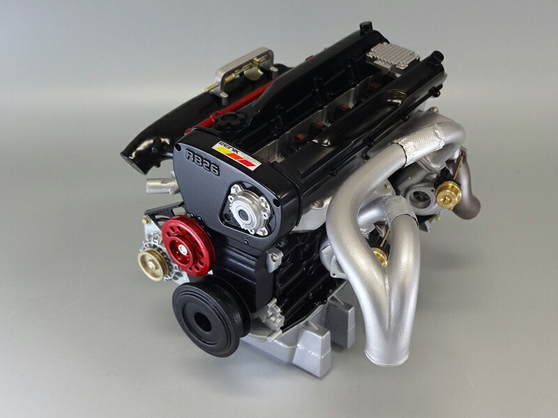 日下エンジニアリング 1/6スケールエンジンモデル 完成品　 日産工機（REINIK レイニック)　REINIK RB26DETT　BNR32 Gr.A仕様 グループA　ウォールナット台座(カーボンシート貼付け)、アクリルケース付属　ハンドメイド 日本製