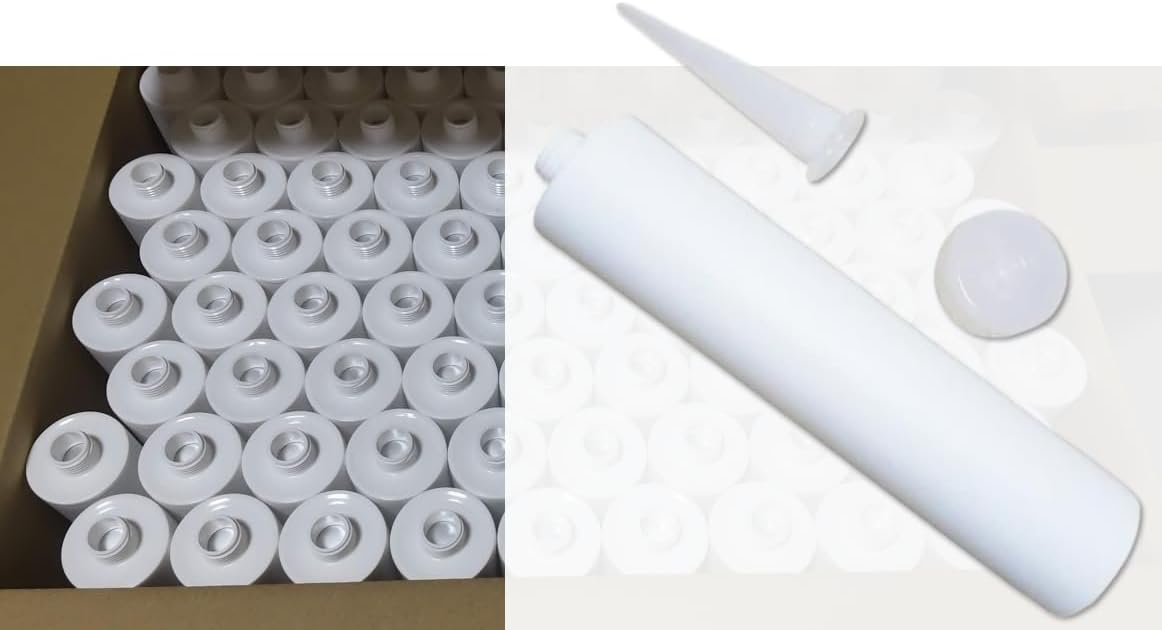 【日本製】コーキングガン用 汎用 空薬莢入れもの（可塑性物質製）330ml×200本【北海道・沖縄・離島は貨物輸送別途】