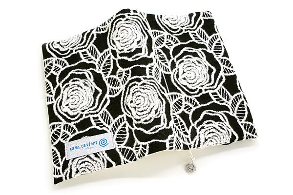 ブックカバー ブラックバカラ flower 布製 フラワー 文庫本サイズ 2021福袋 ブックカバー ブラックバカラ flower 布製 フラワー 文庫本サイズ 2021福袋