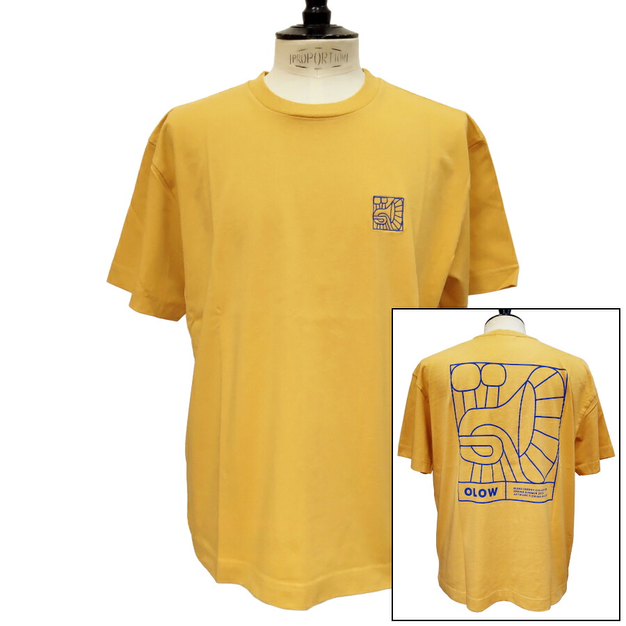【新入荷】OLOW（オロウ）プルオーバー うしろ側刷り上げる インストゥルメント想い浮かべるの小間絵 OL612002-20 洋芥子ｘ青み オーガニックコットン100% ゆったり影ぼうし【フロリアン・ガロウ】
