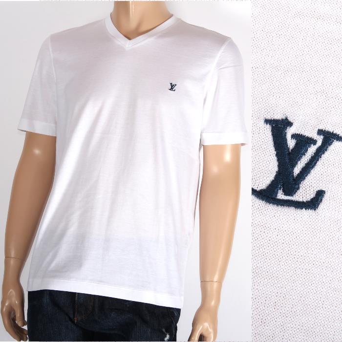 Select Shop Cavallo: LOUIS VUITTON Louis Vuitton short sleeve T shirt 999199 White x Navy LV ...