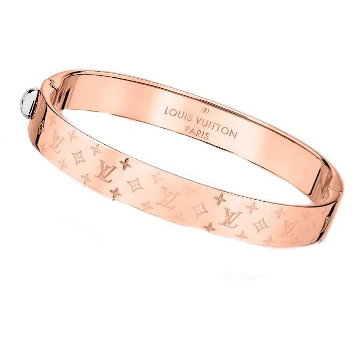 Select Shop Cavallo: LOUIS VUITTON Louis Vuitton 2016 bracelet bangle M00253 pink gold monogram ...