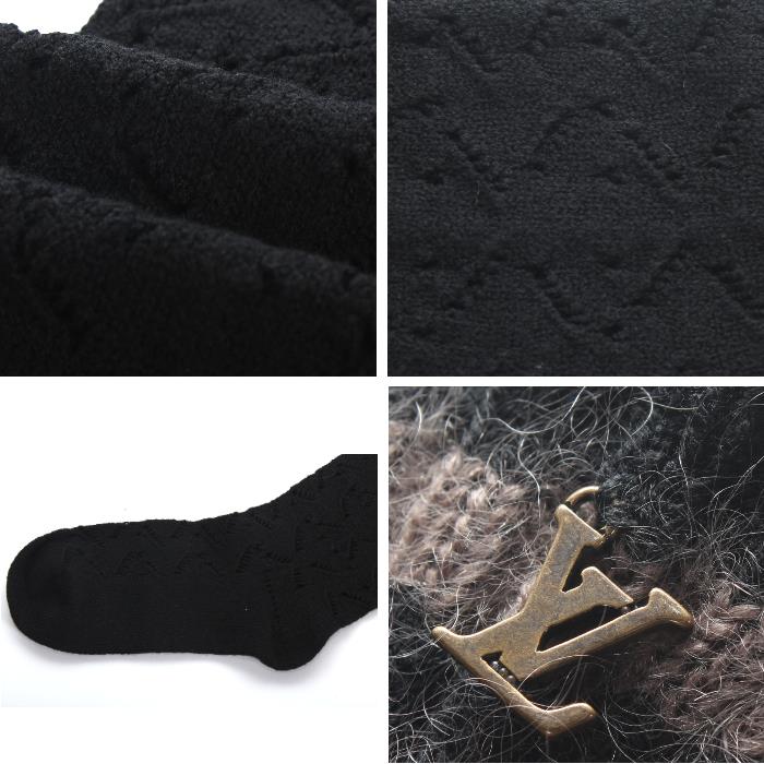 Select Shop Cavallo: lv-socks wool black socks tights stockings Louis Vuitton collection hard ...