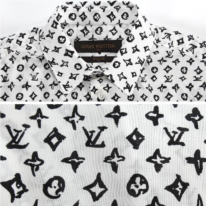Select Shop Cavallo: LOUIS VUITTON Louis Vuitton-limited long sleeves shirt 1A310 white tattoo ...