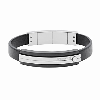 calvin klein leather bracelet