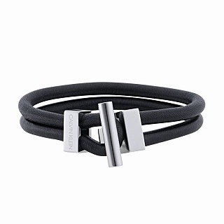 calvin klein leather bracelet