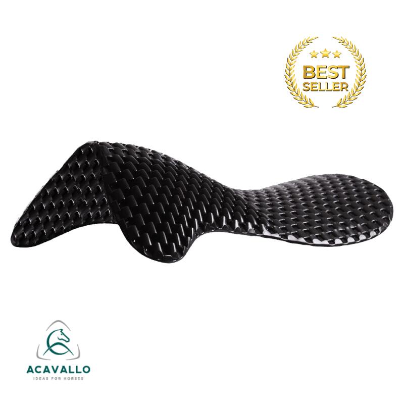 【貨物輸送無料】ACAVALLO レスピラ 大気圏発行 ソフトゲルパッド フロントライザー 馬 ハーネス 乗り馬 乗り馬用 乗り馬装置 黒 第一義的 通気性 河馬ロ