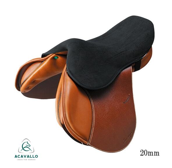 【送料無料】ACAVALLO ゲルインシートセーバー 20mm ブラック 黒 乗馬 乗馬用 乗馬用品 ゲル 通気性 カバロ