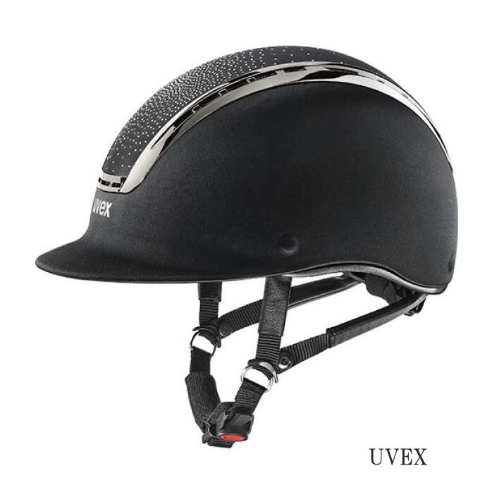 【貨物輸送無料】UVEX ユヴェックス Suxxeed Jewel VG1 サクシード ジュエル 乗り馬 乗り馬用 乗り馬安全帽 安全帽 黒いこと 黒 河馬ロ