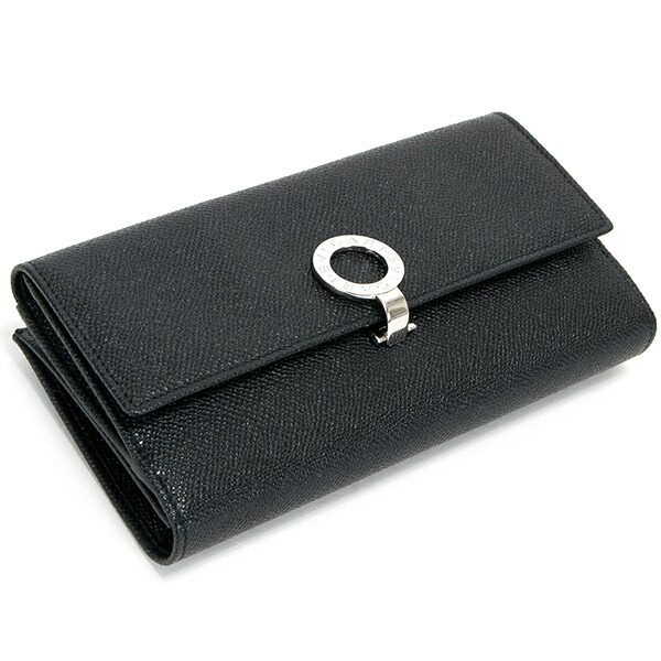 楽天市場 メンテナンスキット付き 名入れ ブルガリ 財布 レディース 長財布 ブランド 二つ折り 本革 レザー ブラック 黒 Wホック Black 正規品 シンプル 新品 新作 21年 ギフト 誕生日プレゼント 卒業式 入学式 ワールドギフト カヴァティーナ