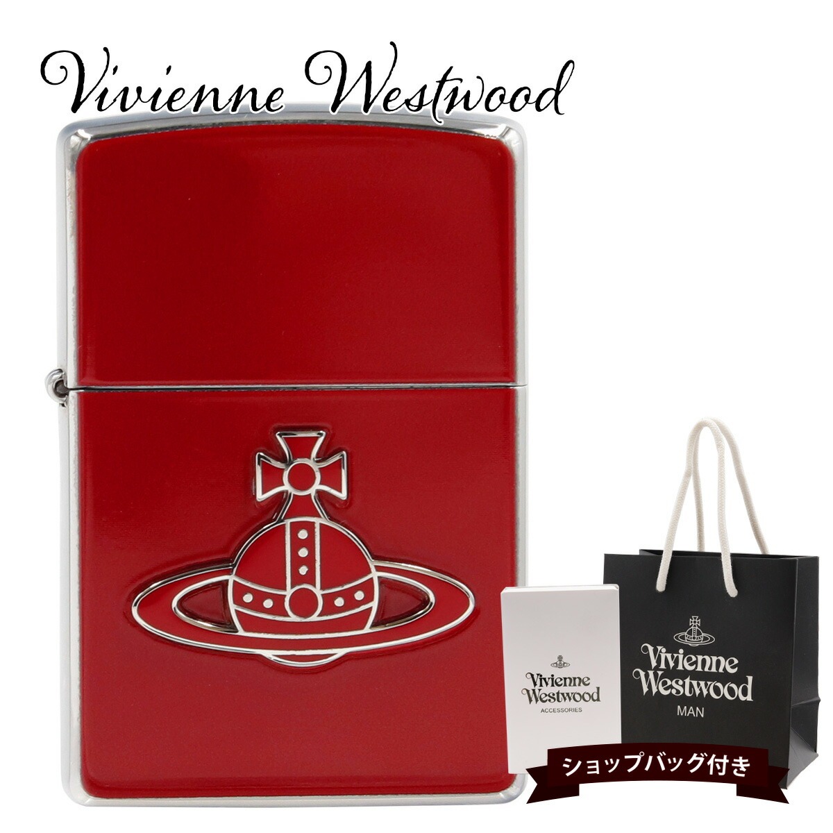 zippo ライター ヴィヴィアンウエストウッド 正規品 Vivienne Westwood ライター ジッポ ENAMEL ORB ZIPPOライター レッド 12180024 zippo ライター ビビアンウエストウッド プレゼント 新品 通販 2025 父の日 実用的