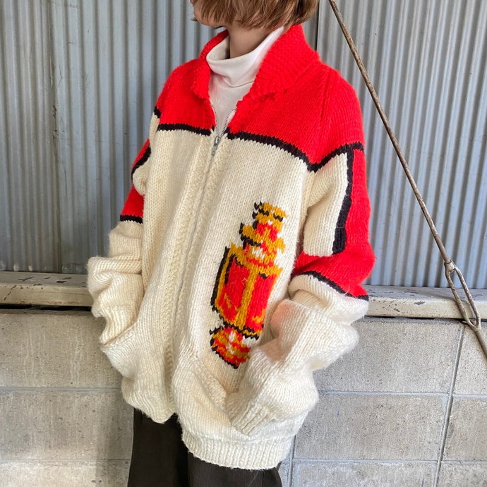 菅田将暉着用 JC Penney The Fox Sweater USA製デット