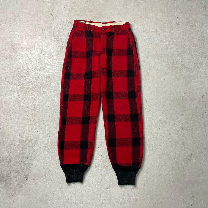 50年代 Chippewa チペワ ウールハンティングパンツ バッファローチェック メンズW30相当【SS2503】【SS2509】【FS2601】【SS2603】