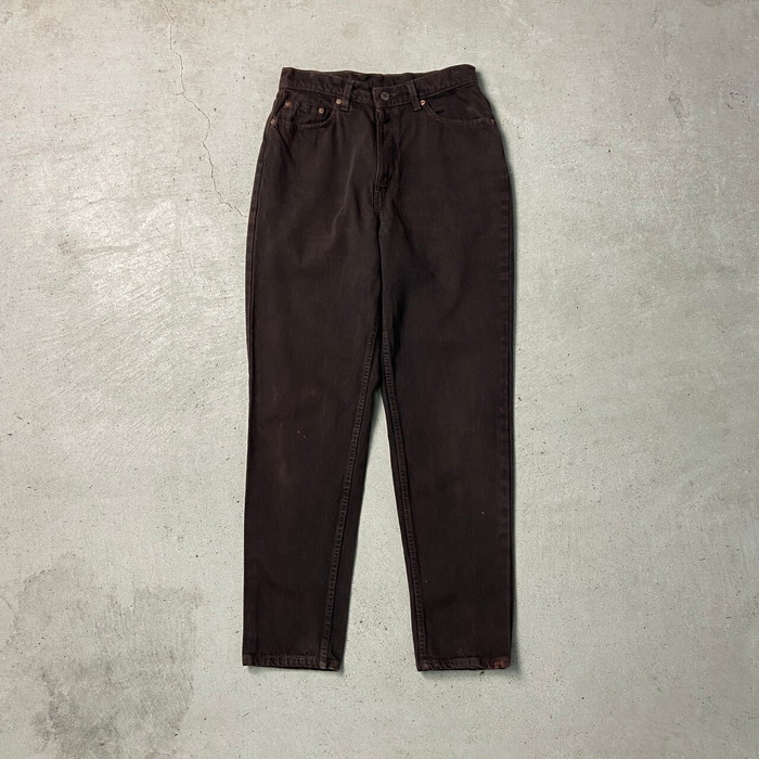 90年代 USA製 Levi's リーバイス 512 カラーデニムパンツ ブラウン レディースW30 古着【中古】【SS2509】【FS2601】【SS2603】