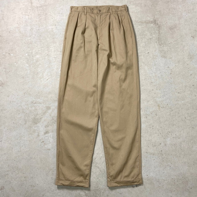 90年代 USA製 J.CREW ジェイクルー チノパンツ 2タック 巨人タグ メンズW32 古着【中古】【PD2606】｜古着通販 cave古着屋