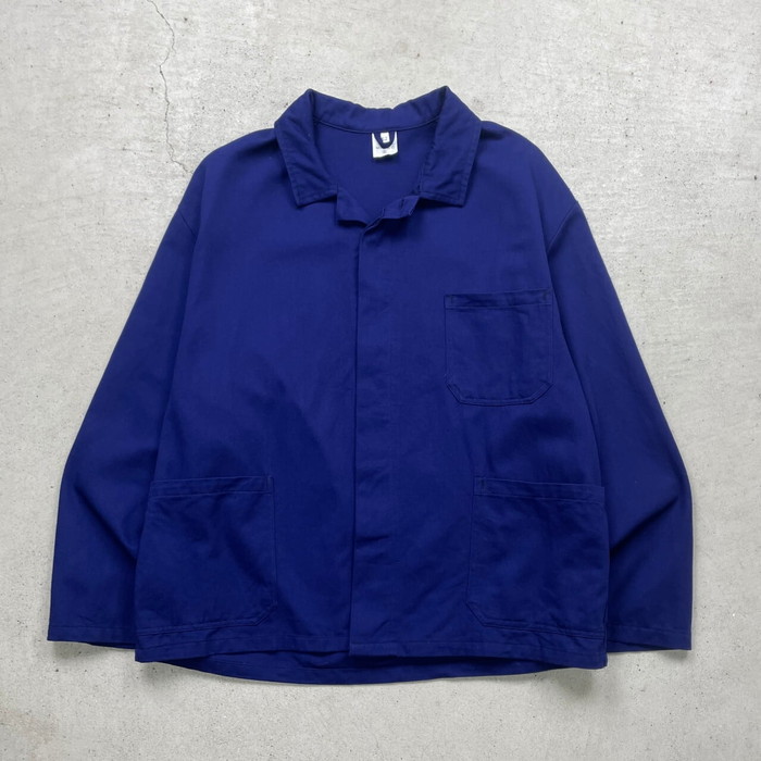 45R 45rpm 藍デニム デニムジャケット カバーオール　金ボタン　XL 45R 45rpm 藍デニム デニムジャケット カバーオール 金ボタン Sサイズ