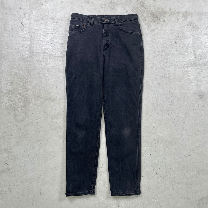 Lee リー W33 ブラックデニム ボトム パンツ 古着 黒 12182 Lee リー W33 ブラックデニム ボトム パンツ 古着 黒 12182