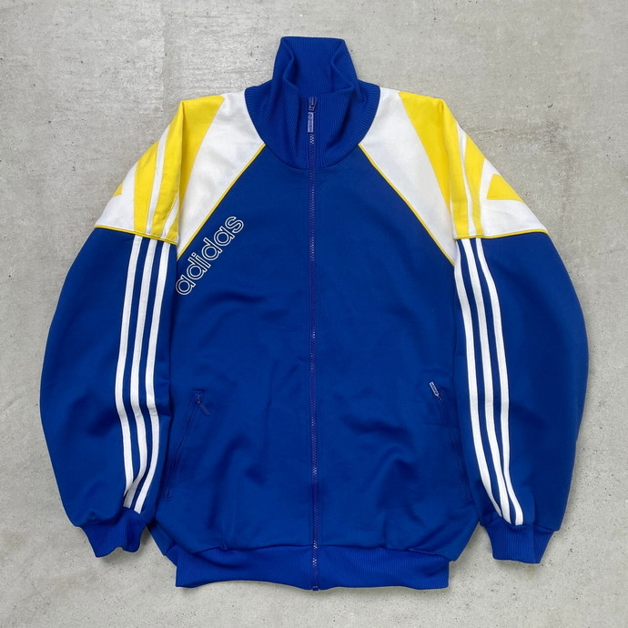 80年代~90年代 adidas アディダス トレフォイルロゴ トラックジャケット ジャージ メンズS-M相当 古着【中古】【PD2606】｜古着通販 cave古着屋