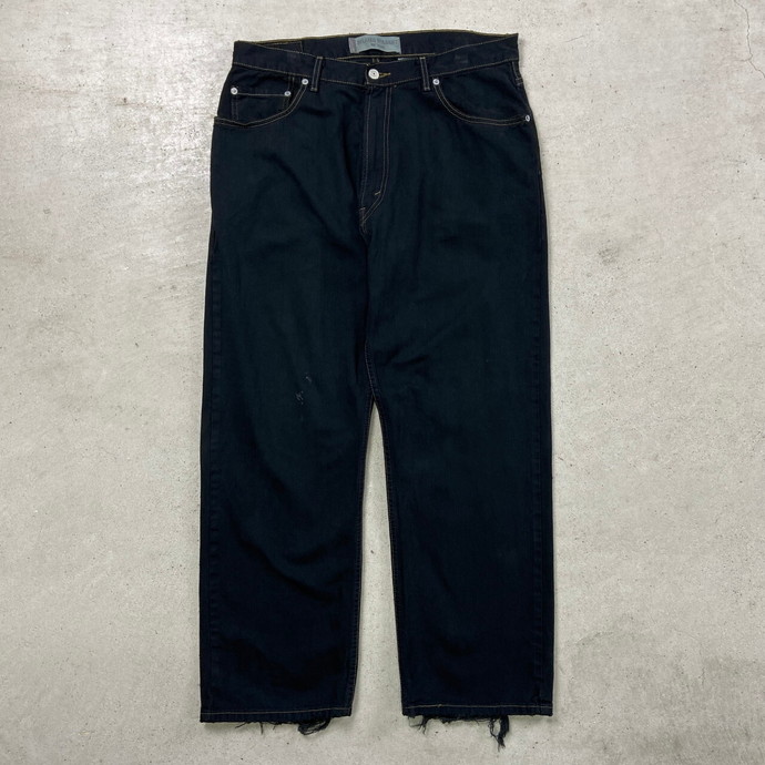 00年代 Levi's リーバイス 559 ブラックデニムパンツ ワイドストレート 後染め RELAXED STRAIGHT メンズW36 古着【中古】【SS2509】【FS2601】【SS2603】