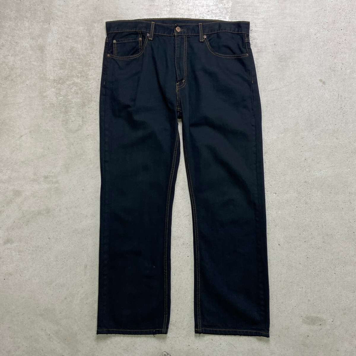 Levi's リーバイス 559 ブラックデニムパンツ テーパードパンツ 後染め メンズW36 古着【中古】【SS2509】【FS2601】【SS2603】