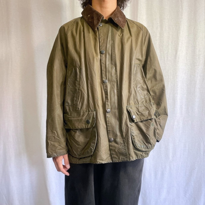 91年製 英国製 Barbour BEDALE バブアー ビデイル オイルドジャケット C40 メンズL-XL相当 古着【中古】【PD2606】|古着通販 cave古着屋