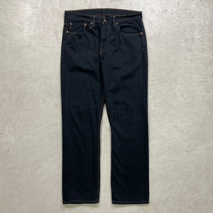 Levi's リーバイス 559 ブラックデニムパンツ リラックスストレート 後染め メンズW36 古着【中古】【SS2509】【FS2601】【SS2603】