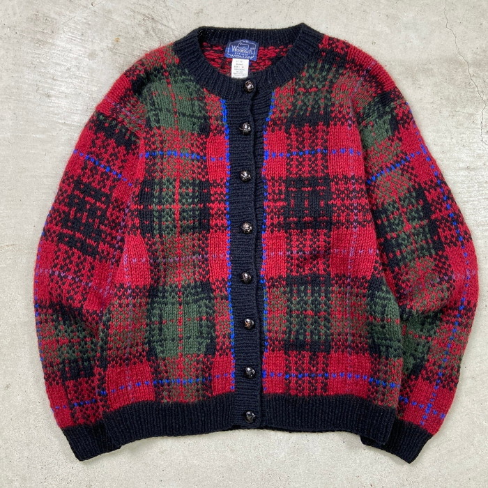 Woolrich 幾何学模様カーディガン Woolrich 幾何学模様カーディガン S
