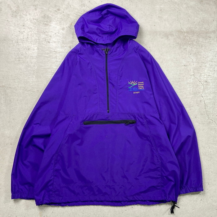 楽天市場】90s 企業ロゴ ハーフジップ プルオーバー ナイロン