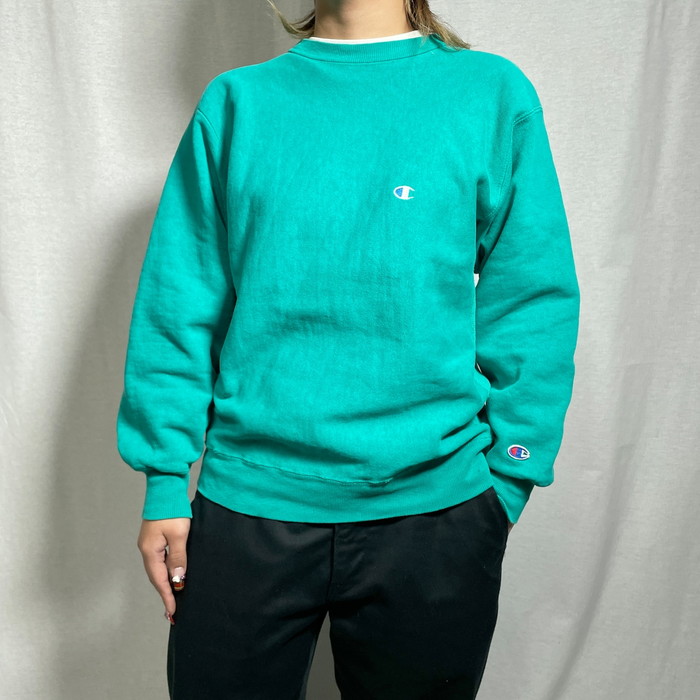美品✨️ Champion チャンピオン リバースウィーブ XL グリーン 90's Champion リバースウィーブスウェット “ライムグリーン