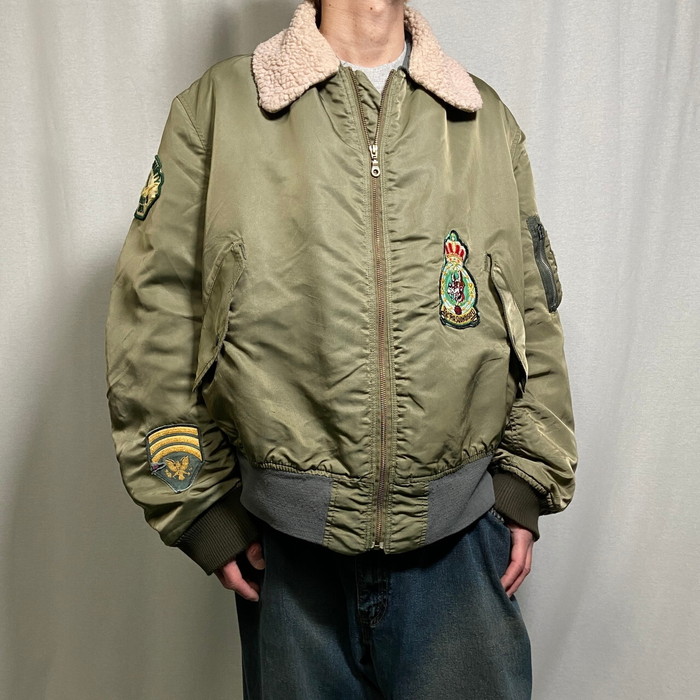 90s USA製US ARMY ALPHAミリタリーフライトフィールドジャケット ブランド古着】ALPHA / アルファ 90s USA製 8415-01-228-1316
