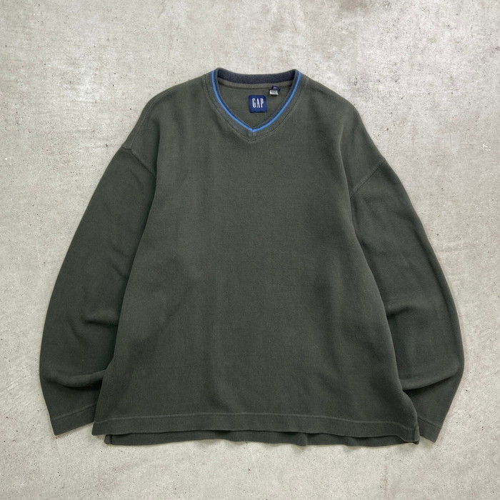 楽天市場】希少 90s OLD GAP オールド ギャップ 前V 無地 ニット
