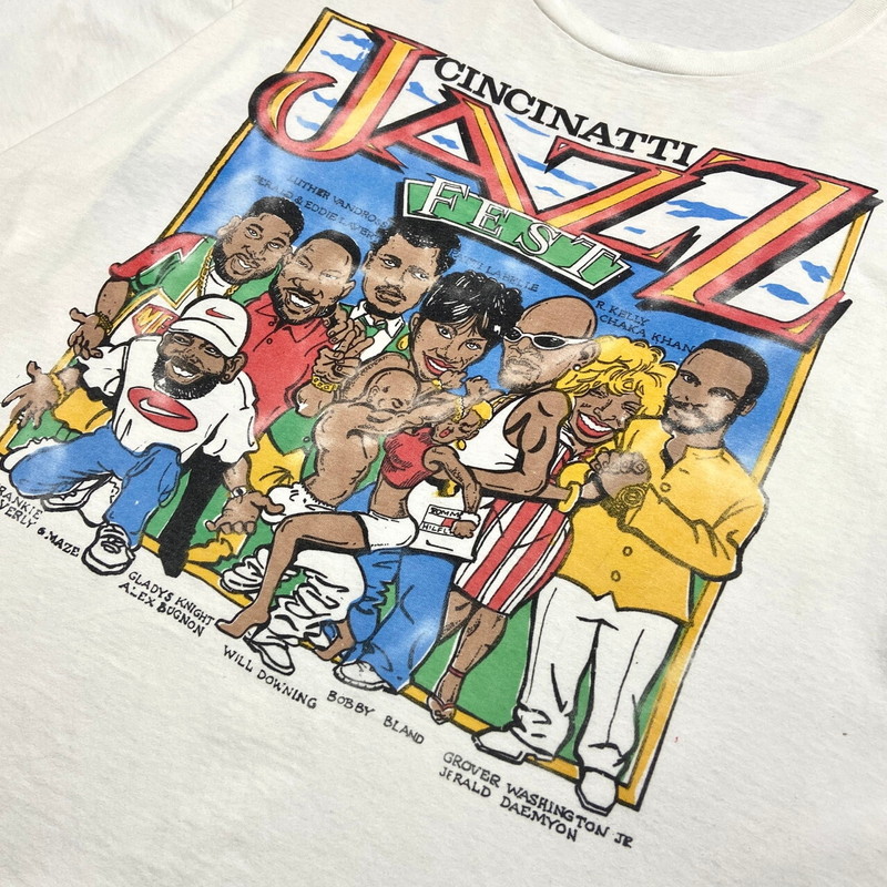 90年月日 USA製 CINCINNATI JAZZ FEST 96 祝い事 祝い事T ダンス楽隊ティーシャツ バンT メンズ2XL 古着【中古】【SS2606】