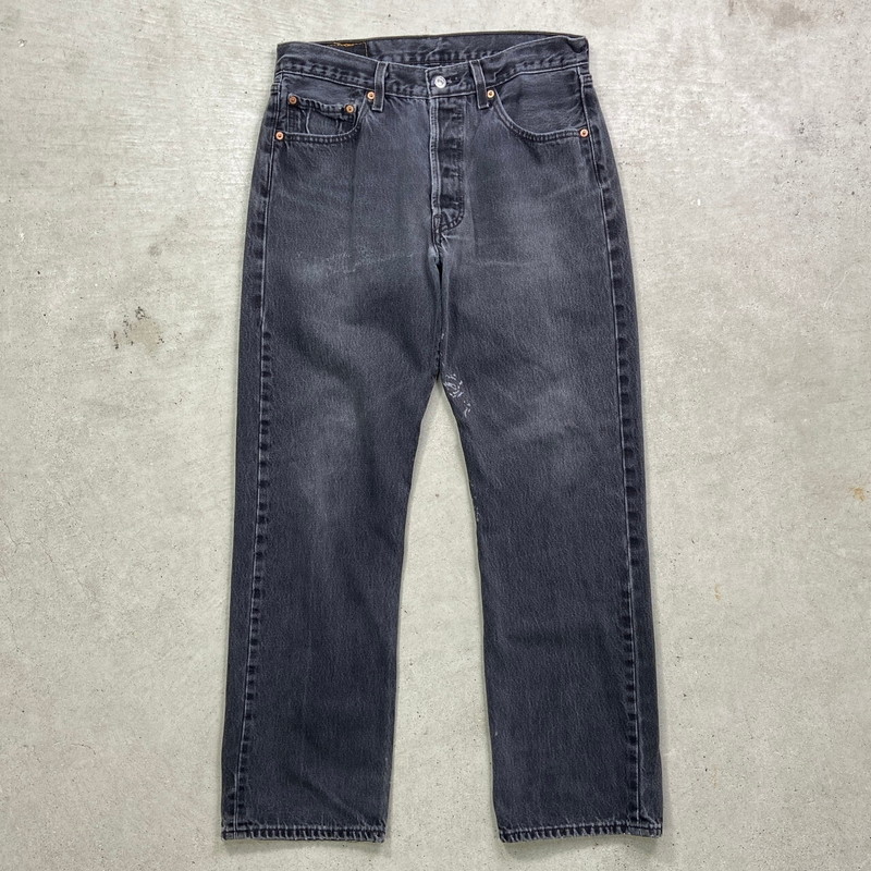 【393】リーバイス 501 デニムパンツ W32 ユーロ古着　ブラック 393】リーバイス 501 デニムパンツ W32 ユーロ古着 ブラック