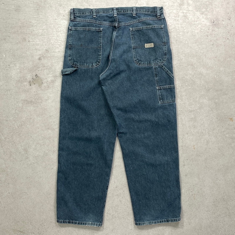 B56【W36】【00s】極太 COOGI ペインターデニムパンツ インディゴ jnco jeans(ジンコジーンズ) 00sダメージ加工ペインターパンツ
