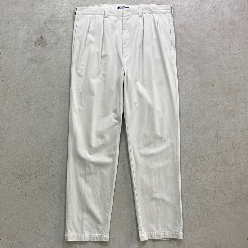 90s ラルフローレン ポロチノ 2タック ビンテージ Ethan PANT 90's~ POLO by Ralph Lauren 