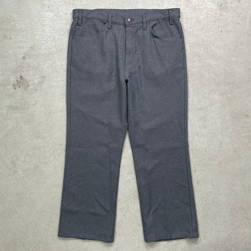 80年代 USA製 Levi's リーバイス 10517 スタプレ フレアスラックスパンツ メンズW35 古着【中古】【SS2603】