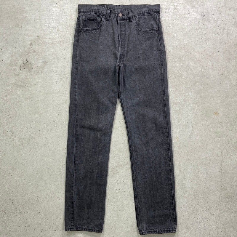 USA古着 Levi's 38×32 ブラックデニムパンツ ワイド ストレート 楽天市場】90s USA製 Levis 549 TWO HORSE 先染め ブラック
