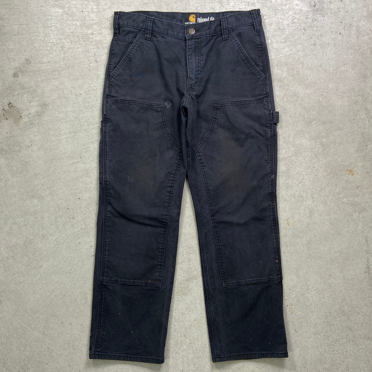 carhartt ダブルニー　ペインターパンツ　ダブルニーデニム　W34L32 Carhartt カーハート CARHARTT ダブルニー デニム W FRONT