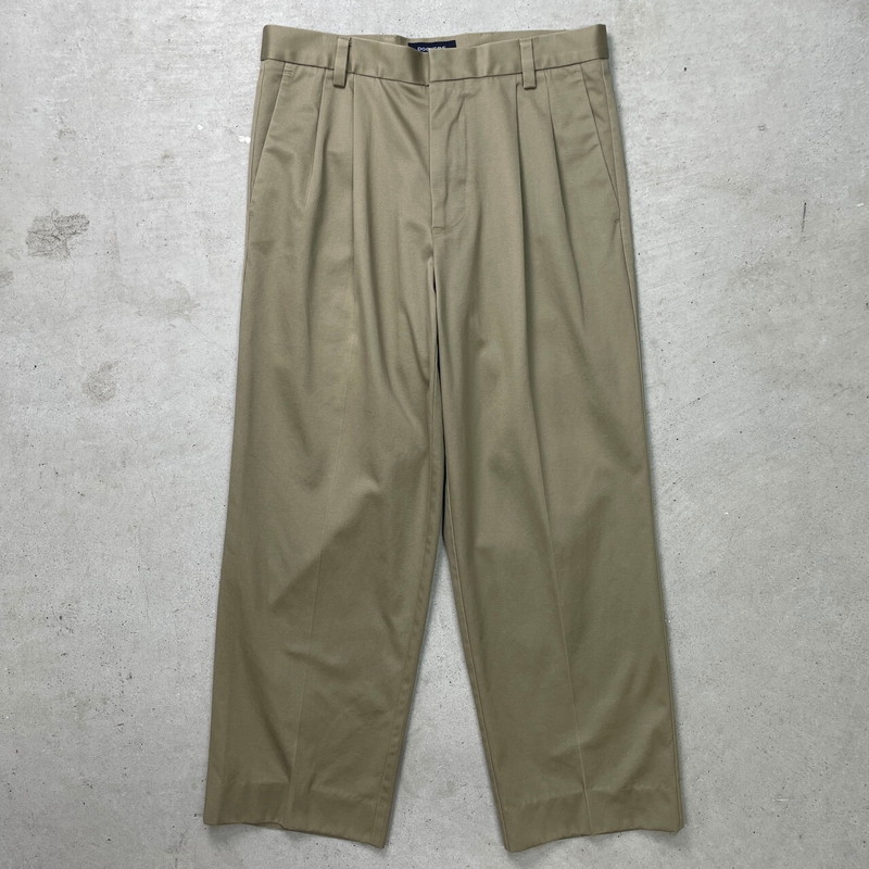DOCKERS 2タック チノトラウザー Stain Difender W32 Dockers Old Two Tuck Chino “STAIN DEFENDER” | NICE des